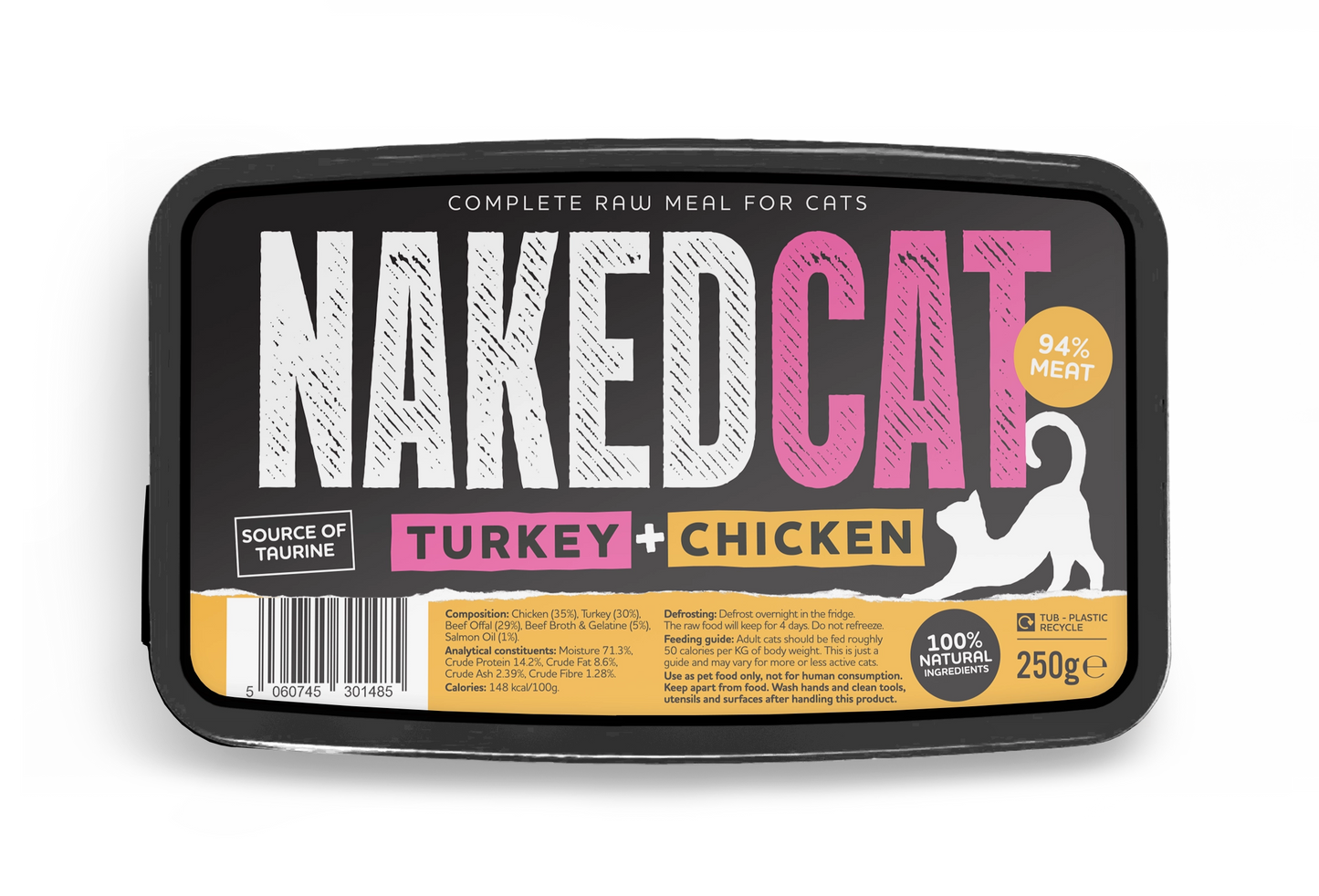 NAKEDCAT Turkey & Chicken 250g